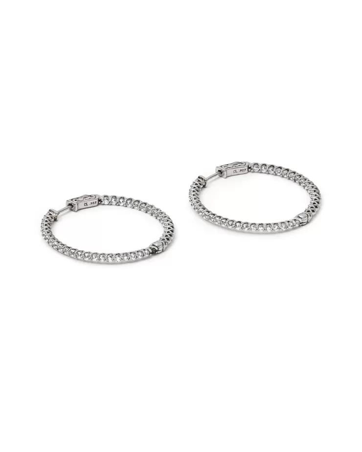 Teri Jon Cable Loop Hoop Earrings