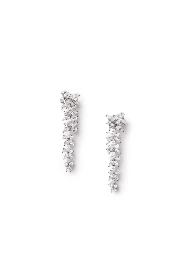 Teri Jon Cascade Crystal Drop Earrings