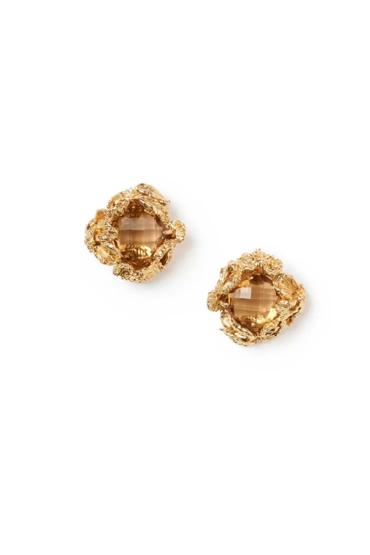 Teri Jon Encrusted Stud Earrings