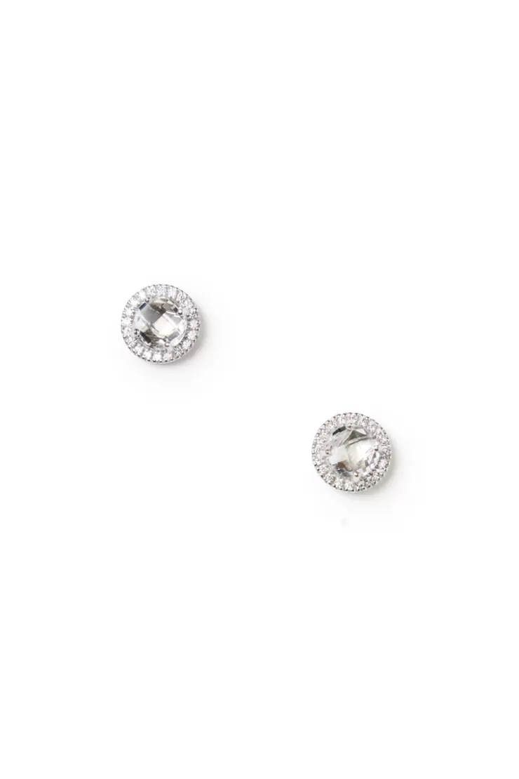 Teri Jon Halo Crystal Earrings