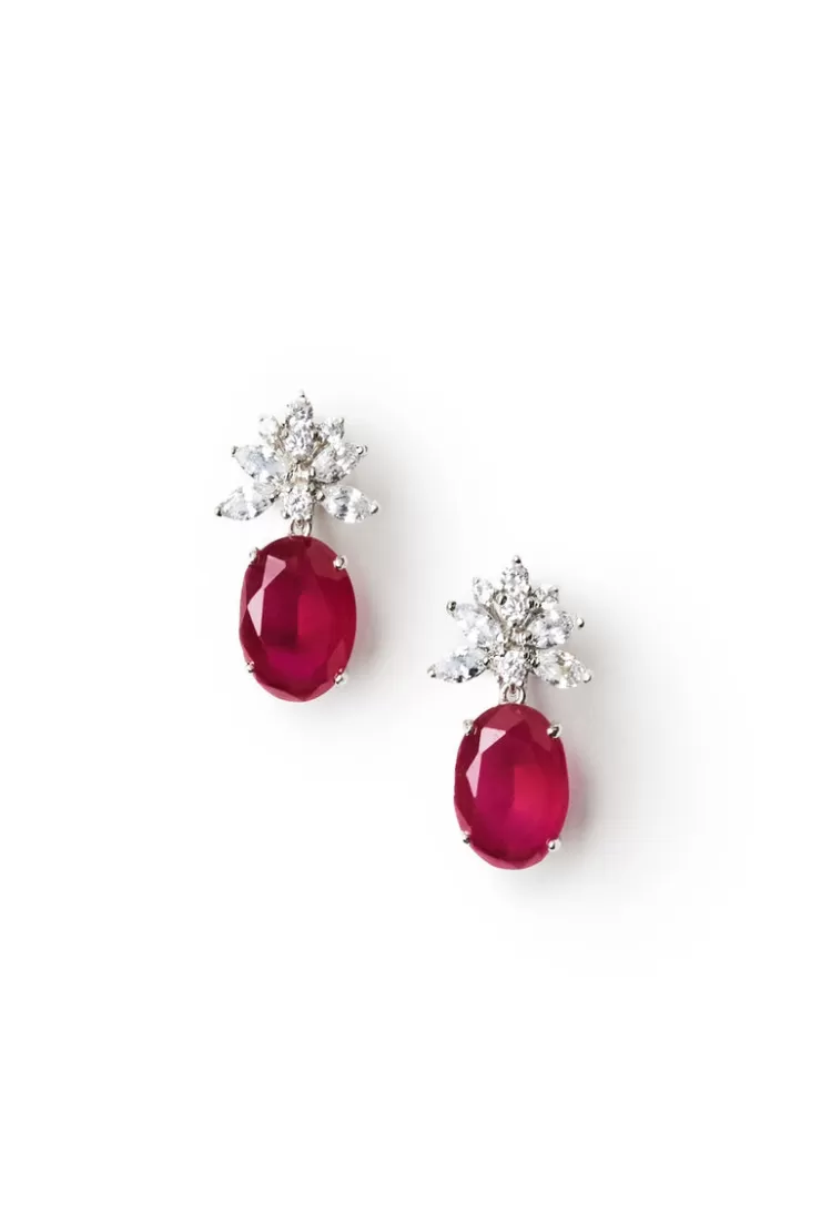 Teri Jon Oval Earrings