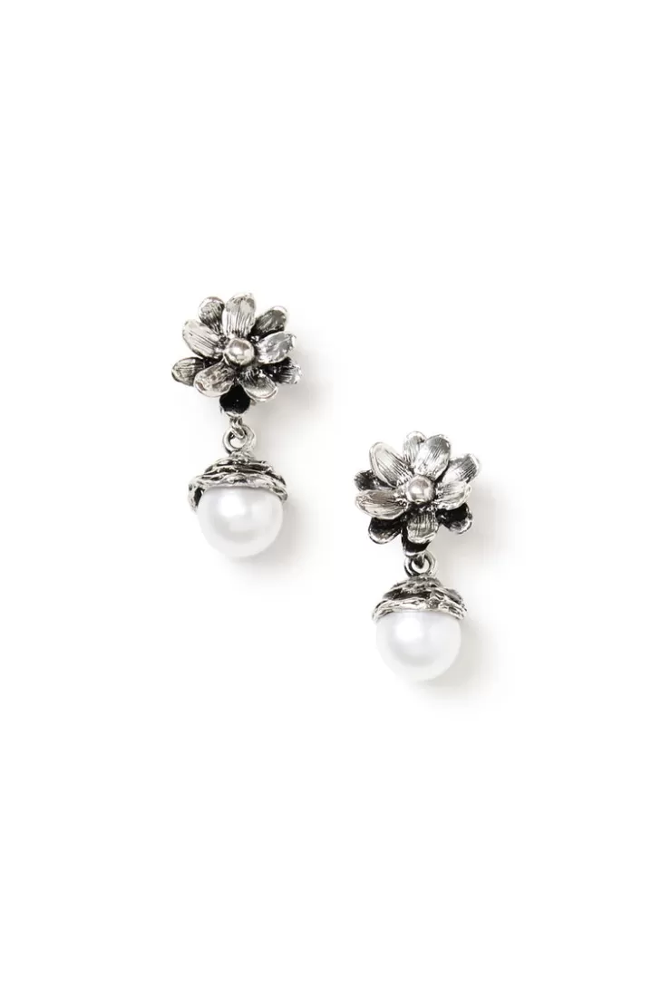 Teri Jon Pearl Drop Earrings