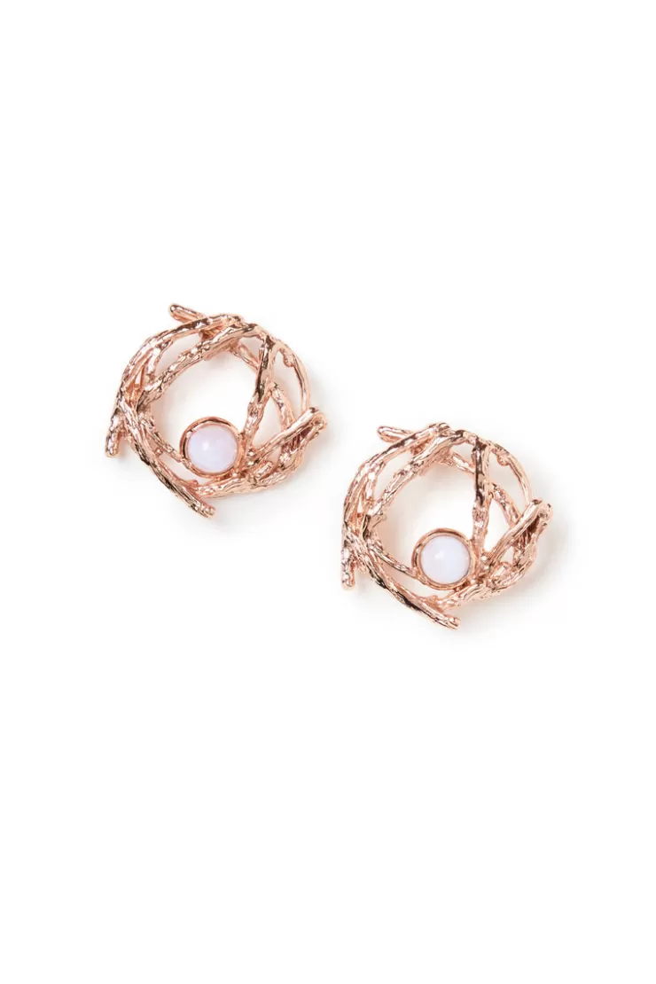 Teri Jon Weaving Stud Earrings